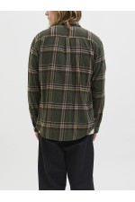 JJECLASSIC FLANNEL CHECK SHIRT LS SN - ΠΡΑΣΙΝΟ