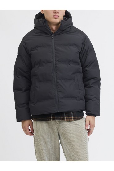 JJESOHO PUFFER HOOD SN - ΜΑΥΡΟ