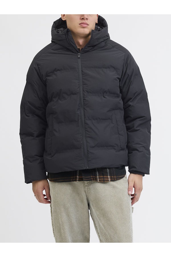 JJESOHO PUFFER HOOD SN - ΜΑΥΡΟ