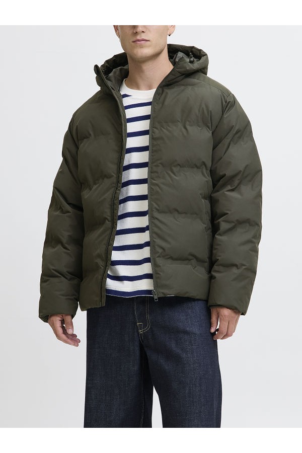 JJESOHO PUFFER HOOD SN - ΠΡΑΣΙΝΟ
