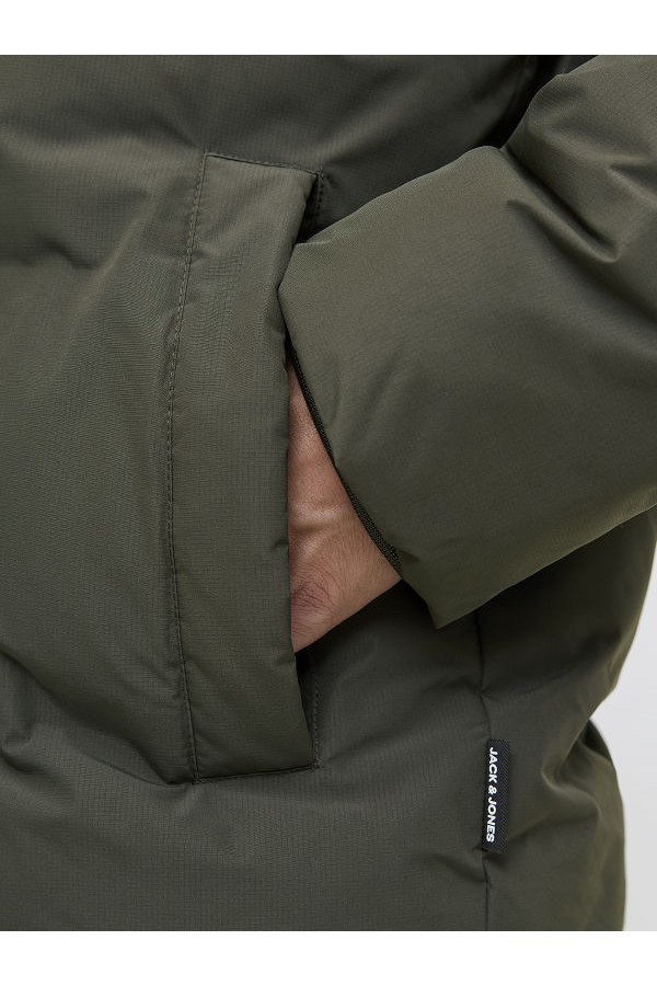 JJESOHO PUFFER HOOD SN - ΠΡΑΣΙΝΟ