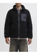 JJESOHO TEDDY JACKET NOOS - ΜΑΥΡΟ