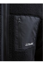 JJESOHO TEDDY JACKET NOOS - ΜΑΥΡΟ