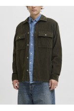 JJEPERFECT CORDUROY OVERSHIRT LS SN - ΠΡΑΣΙΝΟ