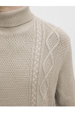 JREBJOSH KNIT ROLL NECK - ΜΠΕΖ