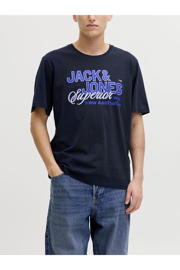 JJELOGO TEE SS O-NECK 2 COL SS26 SN - ΜΠΛΕ