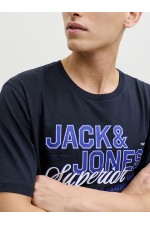 JJELOGO TEE SS O-NECK 2 COL SS26 SN - ΜΠΛΕ