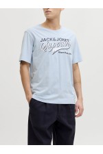 JJELOGO TEE SS O-NECK 2 COL SS26 SN - ΜΠΛΕ ΑΝΟΙΧΤΟ