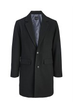 JJEHARRIS COAT SN - ΜΑΥΡΟ