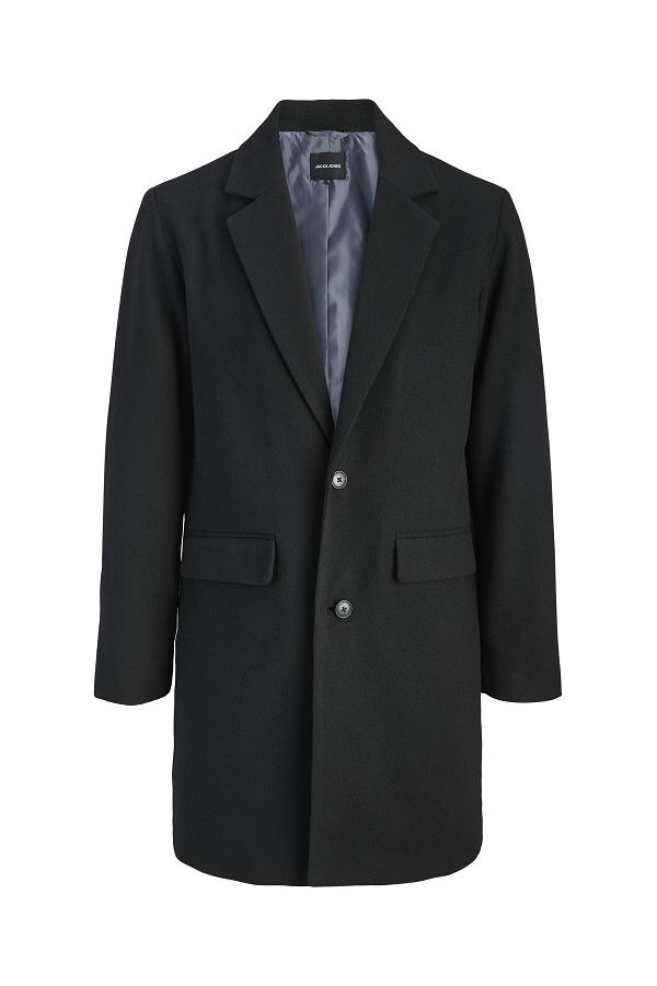JJEHARRIS COAT SN - ΜΑΥΡΟ