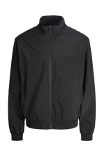 JJECHARGE STAND COLLAR BOMBER NOOS - ΜΑΥΡΟ