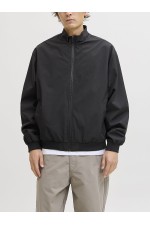 JJECHARGE STAND COLLAR BOMBER NOOS - ΜΑΥΡΟ