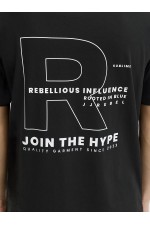 JREBZAKI SS TEE - ΜΑΥΡΟ