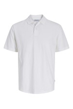 JPRBLUWILL SS WASH POLO SN - ΛΕΥΚΟ