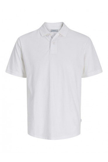 JPRBLUWILL SS WASH POLO SN - ΛΕΥΚΟ