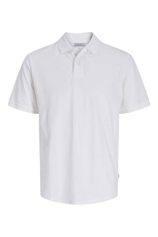 JPRBLUWILL SS WASH POLO SN - ΛΕΥΚΟ