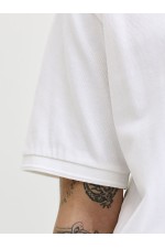 JPRBLUWILL SS WASH POLO SN - ΛΕΥΚΟ