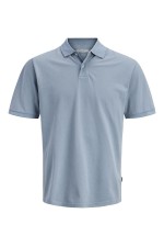 JPRBLUWILL SS WASH POLO SN - ΜΠΛΕ ΑΝΟΙΧΤΟ
