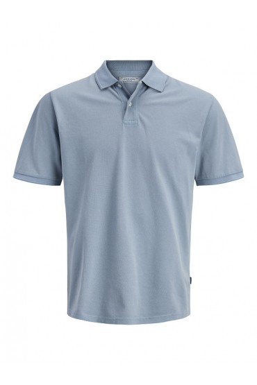 JPRBLUWILL SS WASH POLO SN - ΜΠΛΕ ΑΝΟΙΧΤΟ