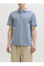 JPRBLUWILL SS WASH POLO SN - ΜΠΛΕ ΑΝΟΙΧΤΟ