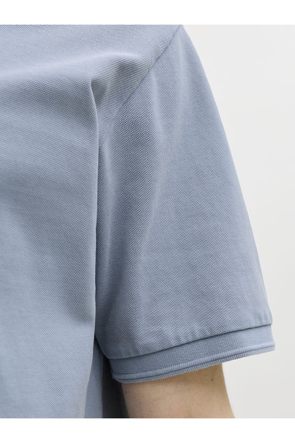 JPRBLUWILL SS WASH POLO SN - ΜΠΛΕ ΑΝΟΙΧΤΟ