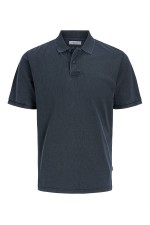 JPRBLUWILL SS WASH POLO SN - ΜΠΛΕ