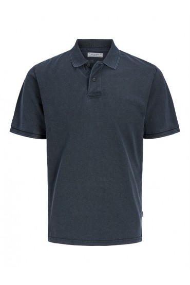 JPRBLUWILL SS WASH POLO SN - ΜΠΛΕ