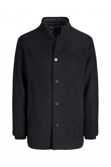 JJEDETROIT COAT STYD AW25 - ΜΑΥΡΟ