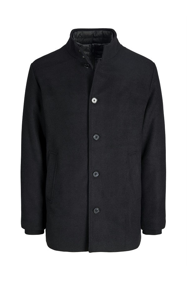 JJEDETROIT COAT STYD AW25 - ΜΑΥΡΟ