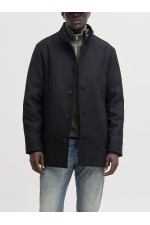 JJEDETROIT COAT STYD AW25 - ΜΑΥΡΟ