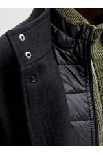 JJEDETROIT COAT STYD AW25 - ΜΑΥΡΟ