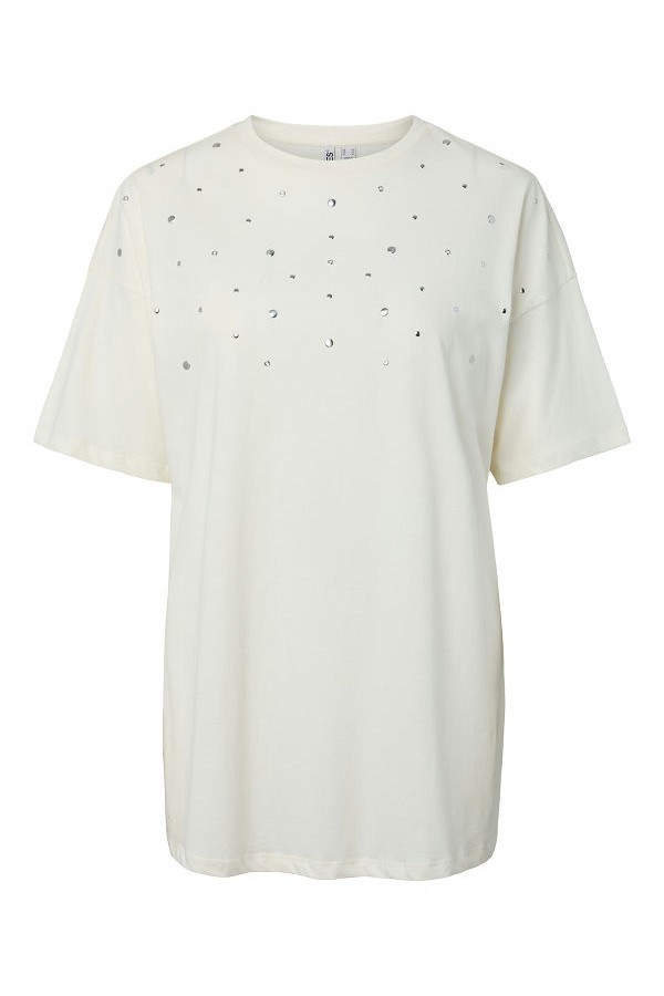 PCSKYLAR SS OS DETAIL TEE FSY PP BC - ΛΕΥΚΟ
