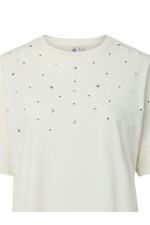 PCSKYLAR SS OS DETAIL TEE FSY PP BC - ΛΕΥΚΟ