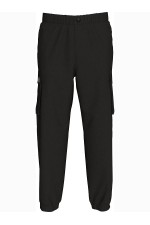 SKINNY ELASTIC TWILL CARGO PANT - ΜΑΥΡΟ