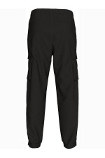 SKINNY ELASTIC TWILL CARGO PANT - ΜΑΥΡΟ