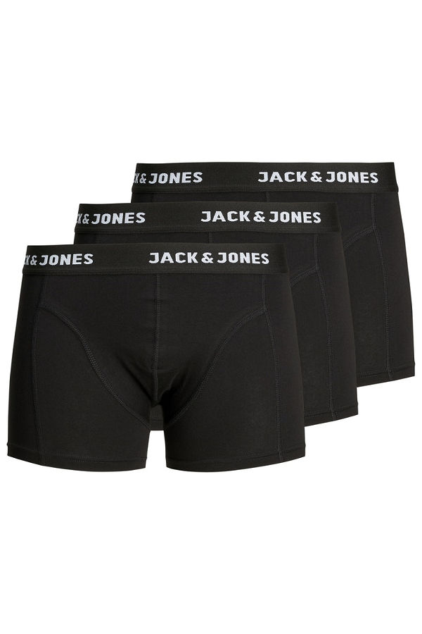 JACANTHONY TRUNKS 3 PACK BLACK - ΜΑΥΡΟ
