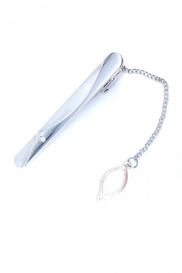 CLIPS ΓΙΑ ΓΡΑΒΑΤΕΣ 6cm - ΓΚΡΙ