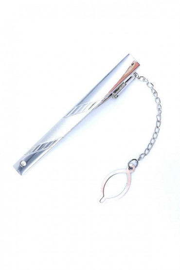 CLIPS ΓΙΑ ΓΡΑΒΑΤΕΣ 6cm - ΓΚΡΙ