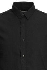 JCOORION SHIRT LS PLS - ΜΑΥΡΟ