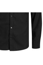 JCOORION SHIRT LS PLS - ΜΑΥΡΟ