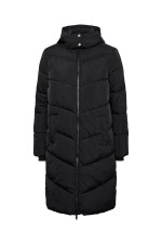 PCJAMILLA LONG PUFFER JACKET NOODS BC - ΜΑΥΡΟ