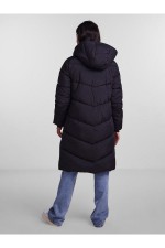 PCJAMILLA LONG PUFFER JACKET NOODS BC - ΜΑΥΡΟ