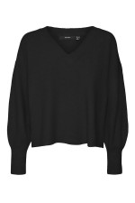 VMJUPITER LS V-NECK PULLOVER BF - ΜΑΥΡΟ