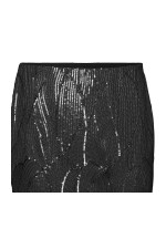 VMMERLE HW ANKLE SKIRT WVN GA - ΜΑΥΡΟ