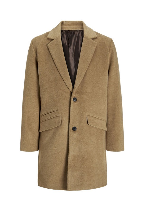 JJHAYS WOOL BLEND COAT - ΧΑΚΙ
