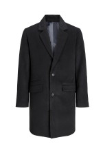 JJHAYS WOOL BLEND COAT - ΜΑΥΡΟ