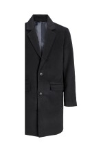 JJHAYS WOOL BLEND COAT - ΜΑΥΡΟ