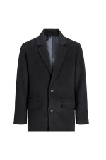 JJHAYS WOOL BLEND COAT - ΜΑΥΡΟ