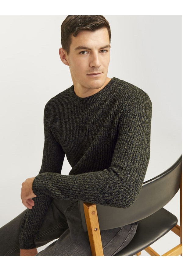 JREBLIAM KNIT CREW NECK - ΧΑΚΙ