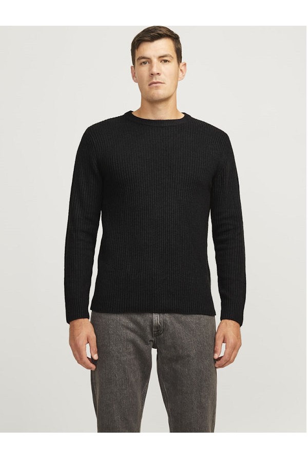 JREBLIAM KNIT CREW NECK - ΜΑΥΡΟ